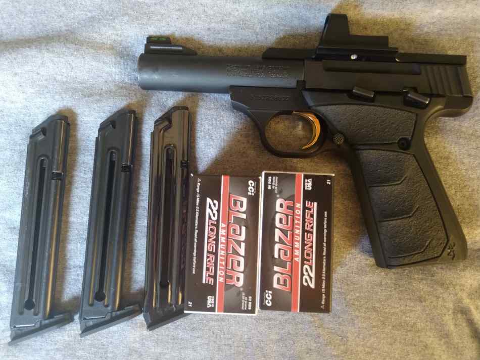 Buck Mark Micro Bull .22 w/Red Dot Reduced $340